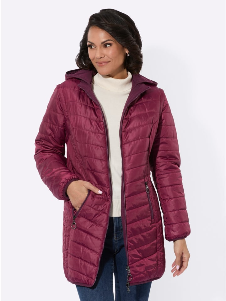 Longjacke in bordeaux