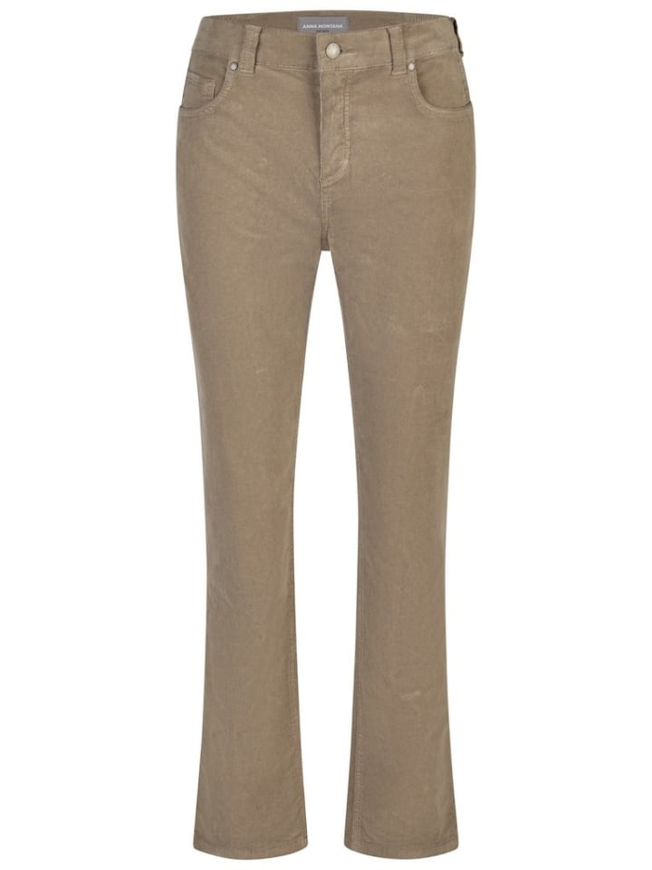 Cordhose für Damen in taupe