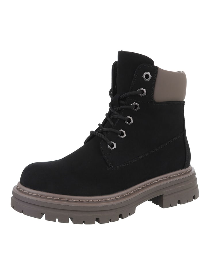 Stiefelette in Schwarz