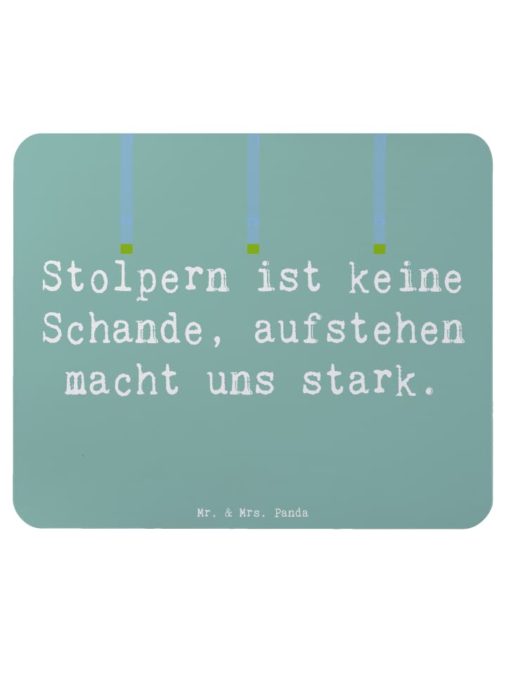 Mouse Pad Spruch Aus Fehlern lernen mit Spruch in Meeresbrise