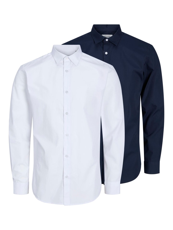 2er-Pack Oberhemd in Navy Blazer