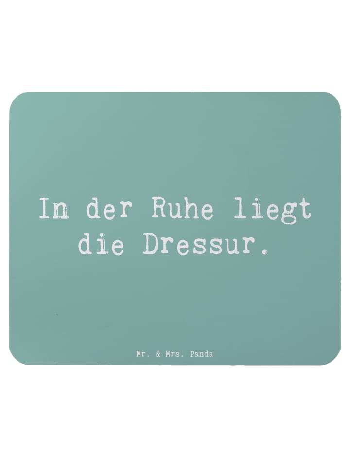 Maus Pad Spruch Reitlehrerin Ruhe mit Spruch in Meeresbrise