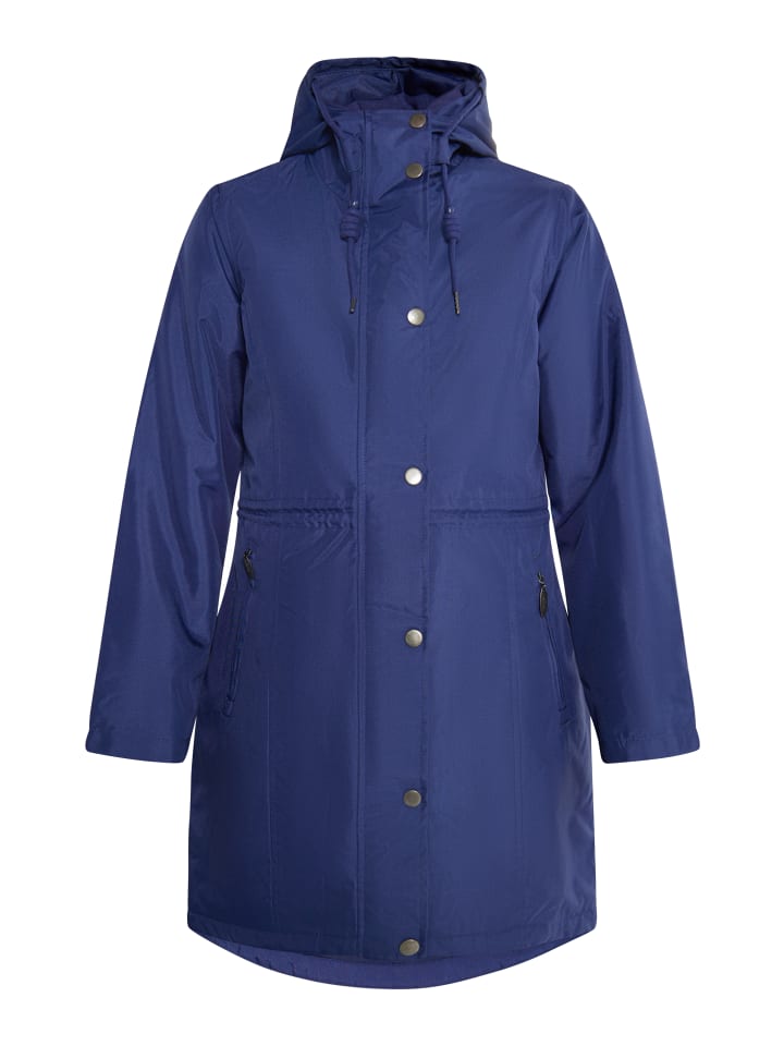 Damen Wattierter Kurzmantel in Marine
