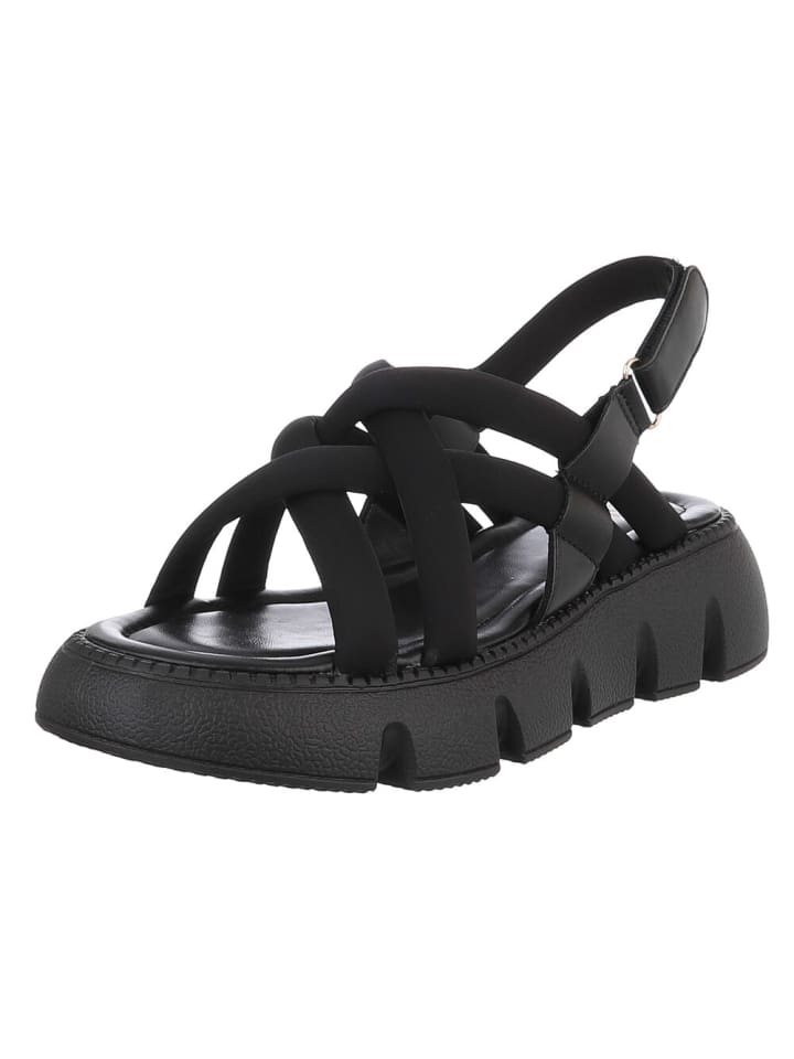 Sandale & Sandalette in Schwarz