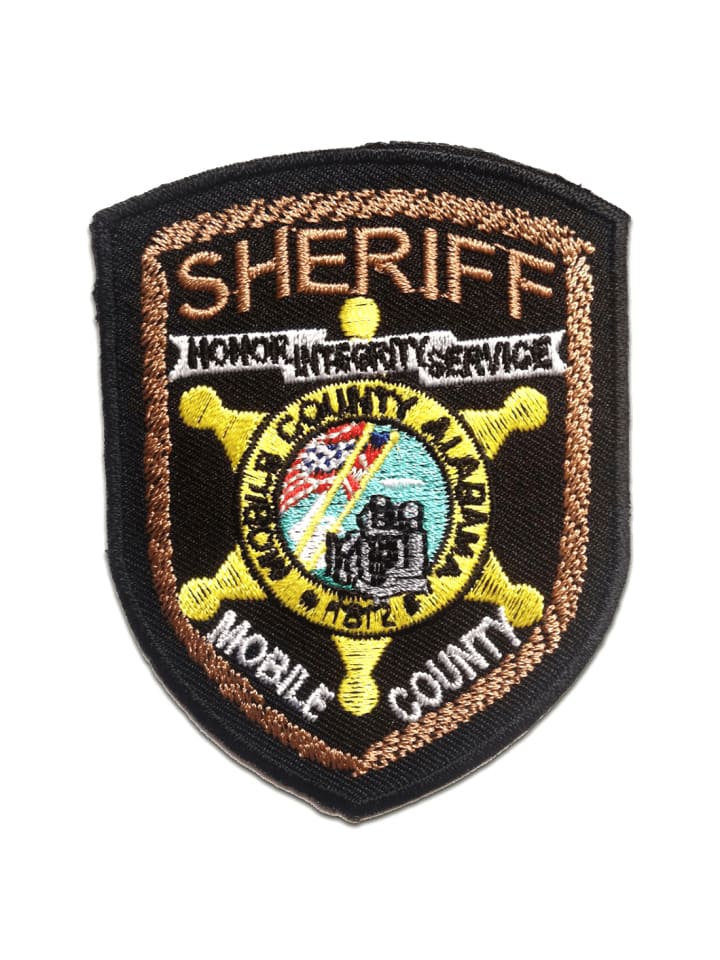 Sheriff LogoApplikation Bügelbild inSchwarz