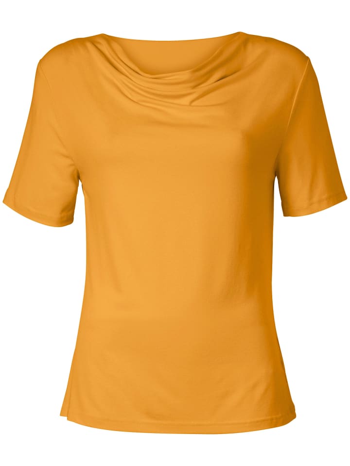 Kurzarm-Shirt in ocker