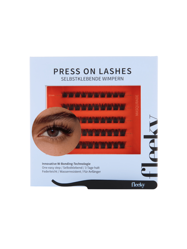 Natural Press On Lashes Masquerade – Cluster Wimpern ohne Kleber