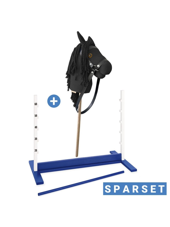 Hobby Horsing Steckenpferd Lucky in black,blue