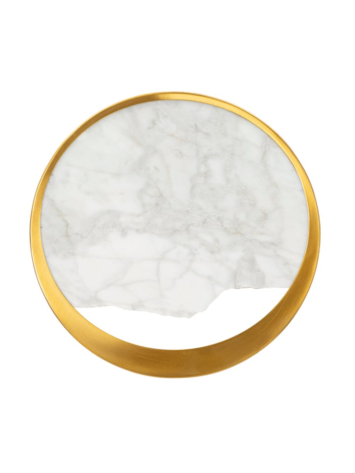 Goldene Metall-Wandleuchte 24x6x24 cm