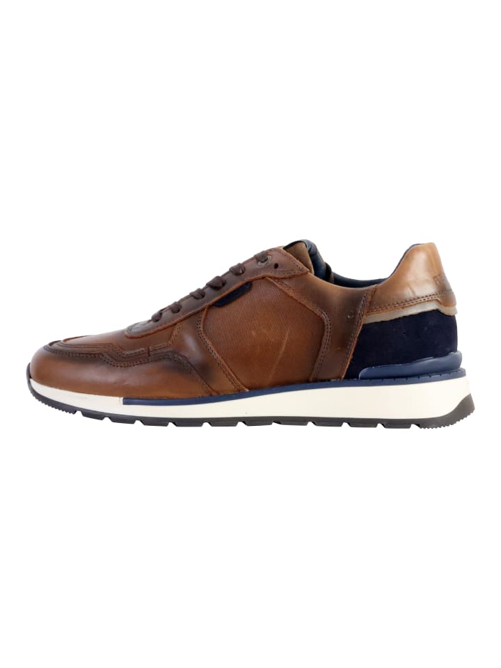 Nobel-Sneaker aus Leder Braun