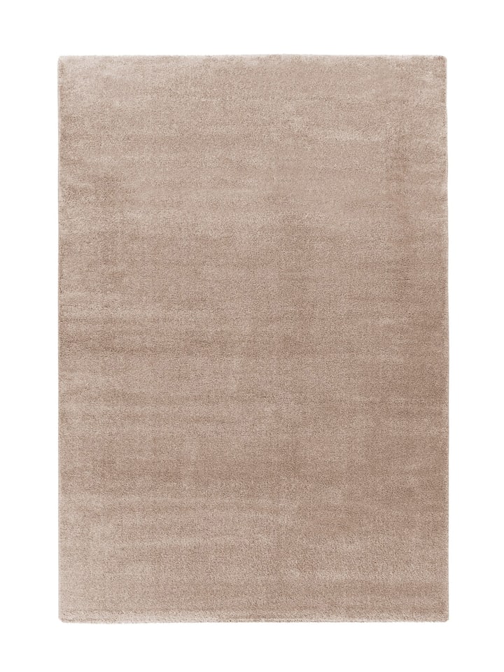 Wohnzimmer Teppich – Hochflorteppich Nila 125 in taupe - rechteckig