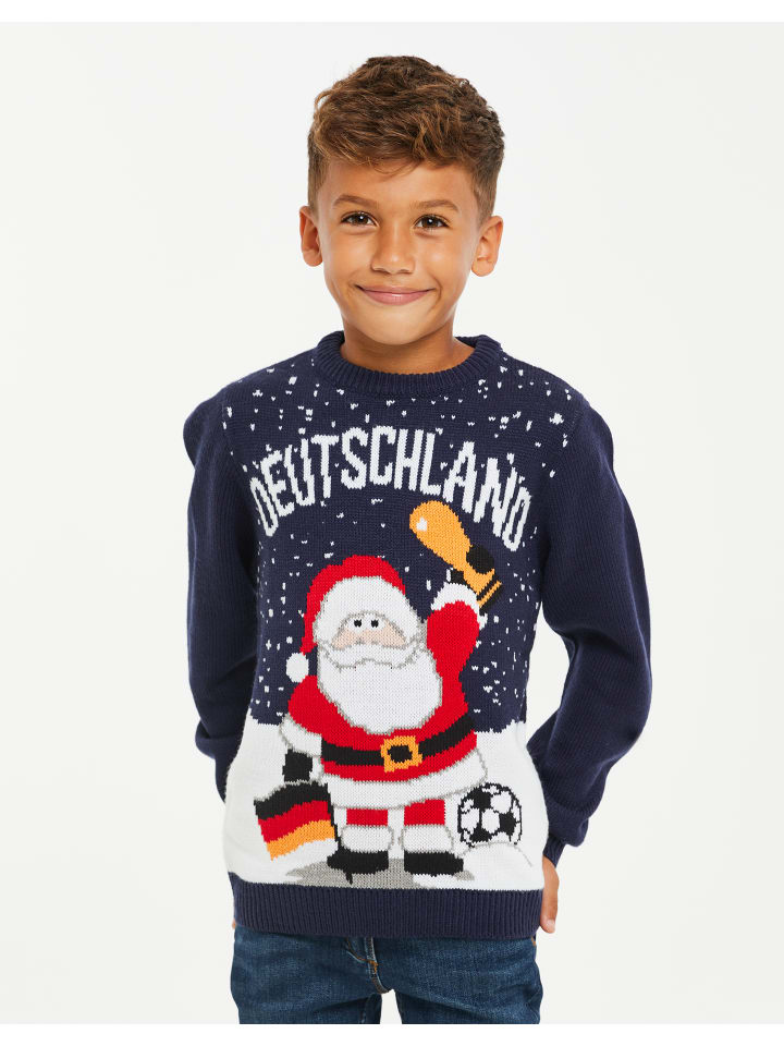 Weihnachtspullover THB Xmas Jumper Germany in Navy