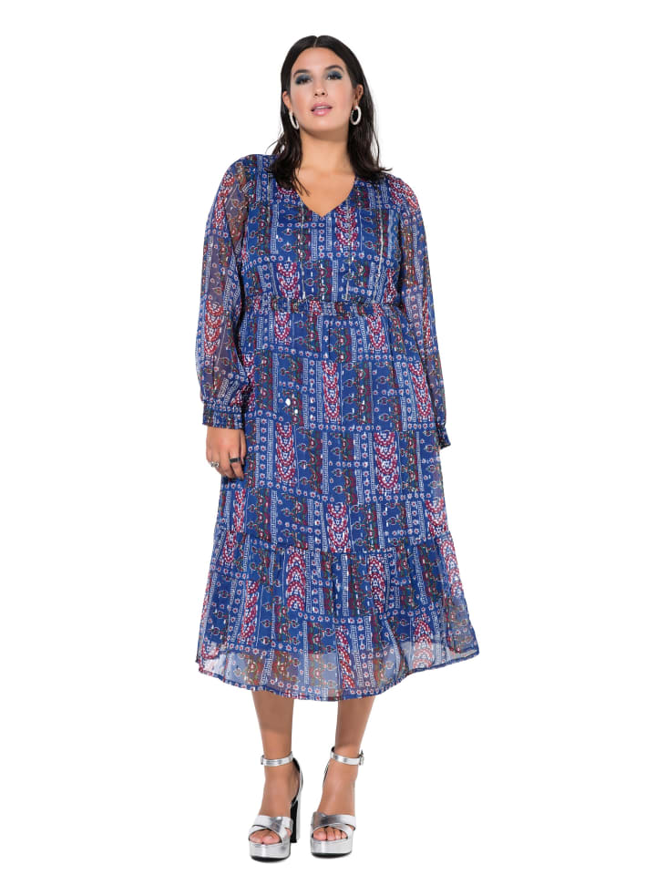 Midikleid in navy