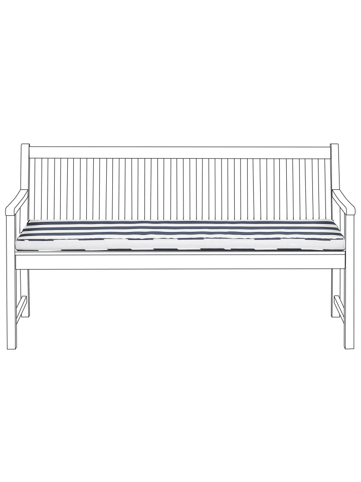 Auflagen VIVARA in Blau - (W) 152 x (H) 5 x (L) 54 cm