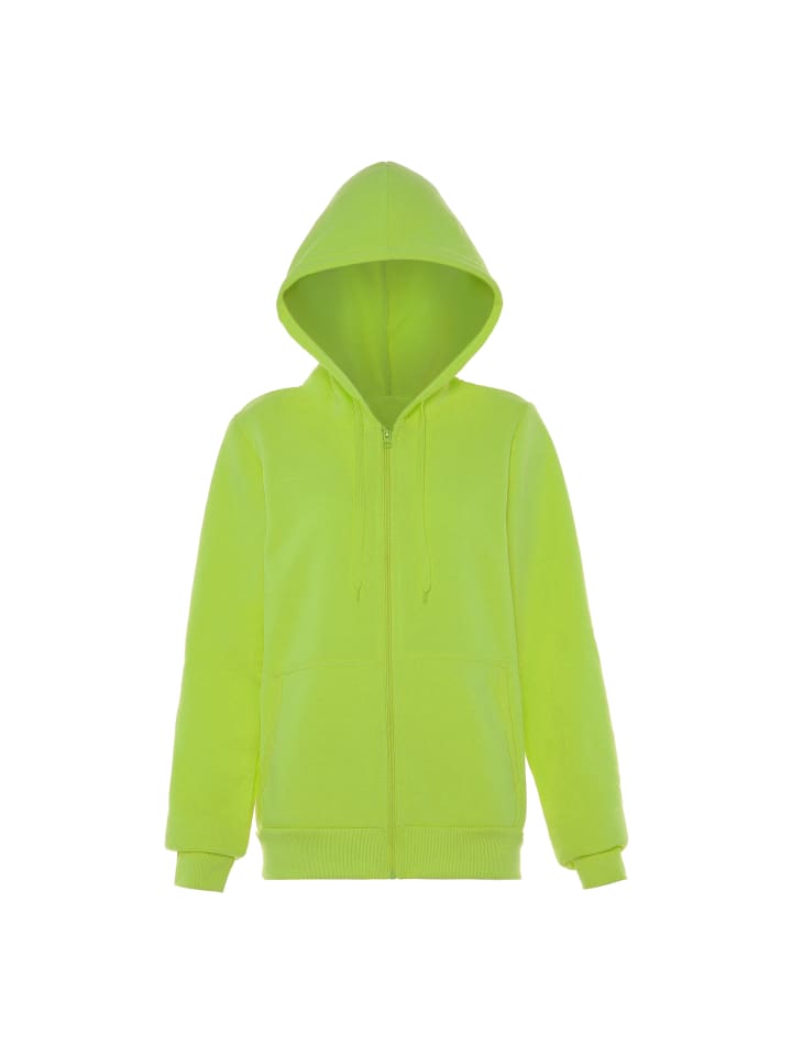 Damen Kapuzenjacke in Saure Limette