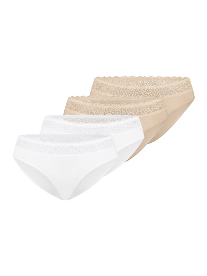 Tai Slip Feel of Modal in Weiß / beige