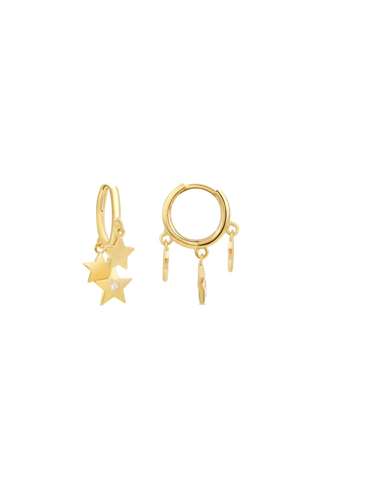Ohrringe Estrella mit 18 Karat Gelbgold-Finish – ESTRELLA