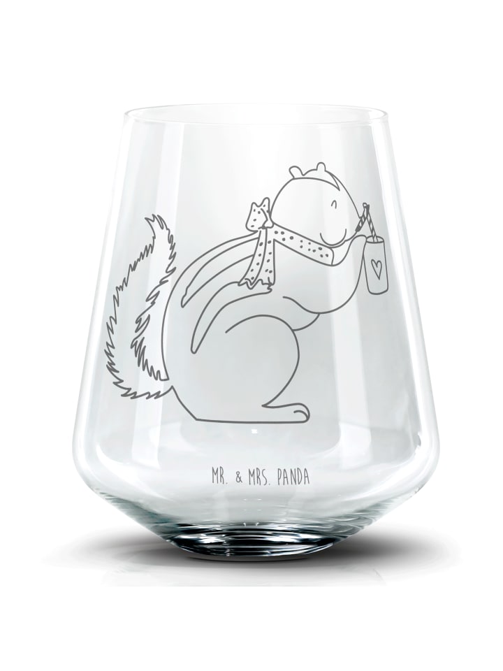 Longdrink Glas Eichhörnchen Smoothie ohne Spruch in Transparent