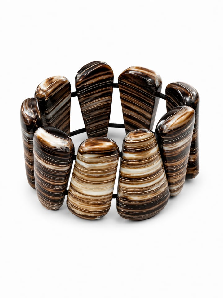 Armband " Tropea " in braun