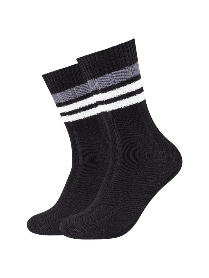 Socken 2er Pack black