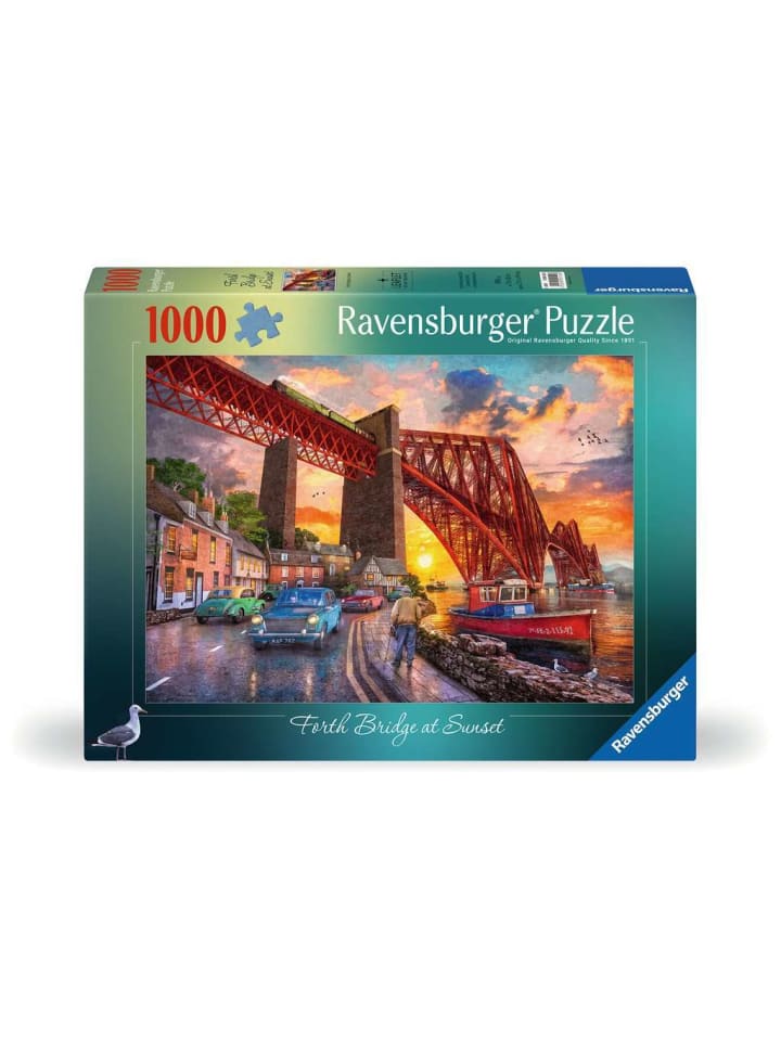 Ravensburger Puzzle 1.000 Teile Forth Bridge at Sunset in bunt