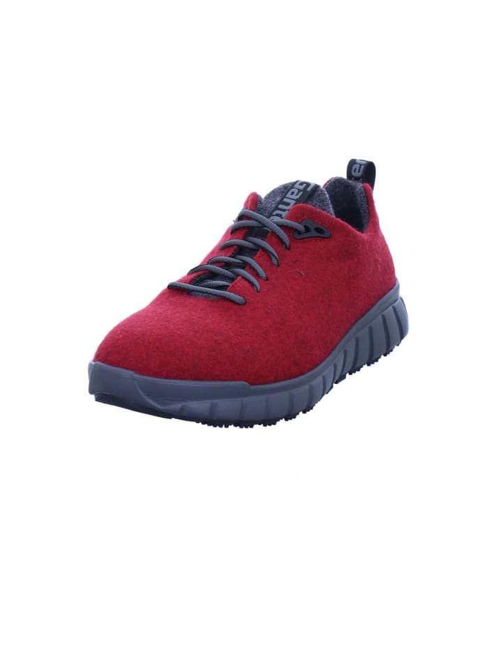 Schnürschuhe EVO Merino in red/antrazit