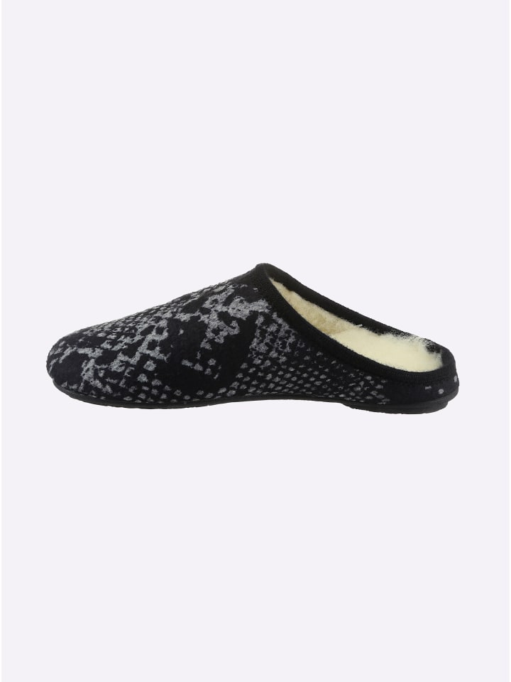 Pantoffel in schwarz