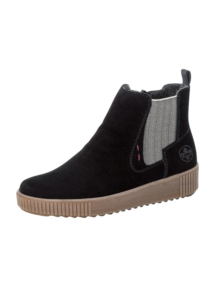Komfort Stiefeletten in Schwarz