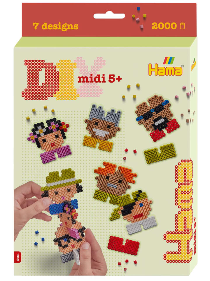 Geschenkpackung Pixel 8 Midi-Bügelperlen - ab 5 Jahren