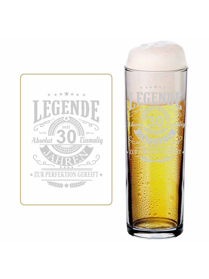 Kölschglas Kölner Stange mit Gravur Legende seit 30 Jahren