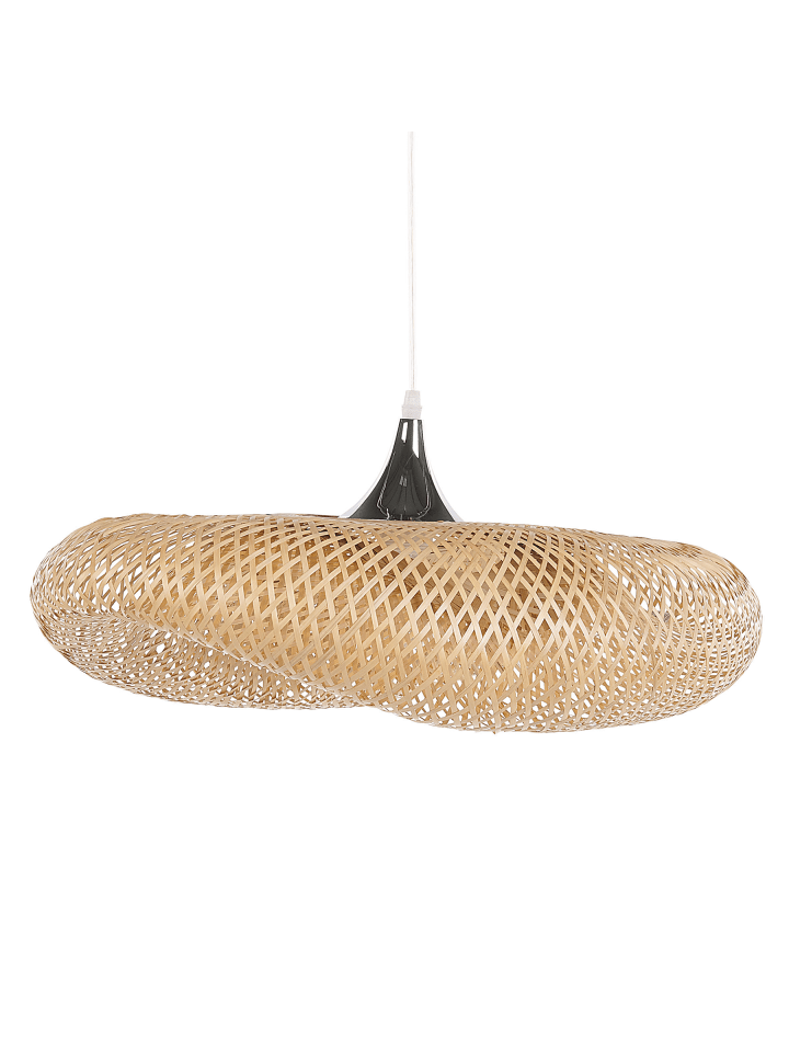 Pendelleuchten BOYNE in Braun/Silber/Transparent - (W) 47 x (H) 118 x (L) 60 cm