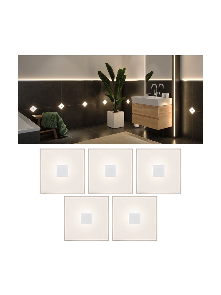 LumiTiles LED Fliesen Square 5er-Set