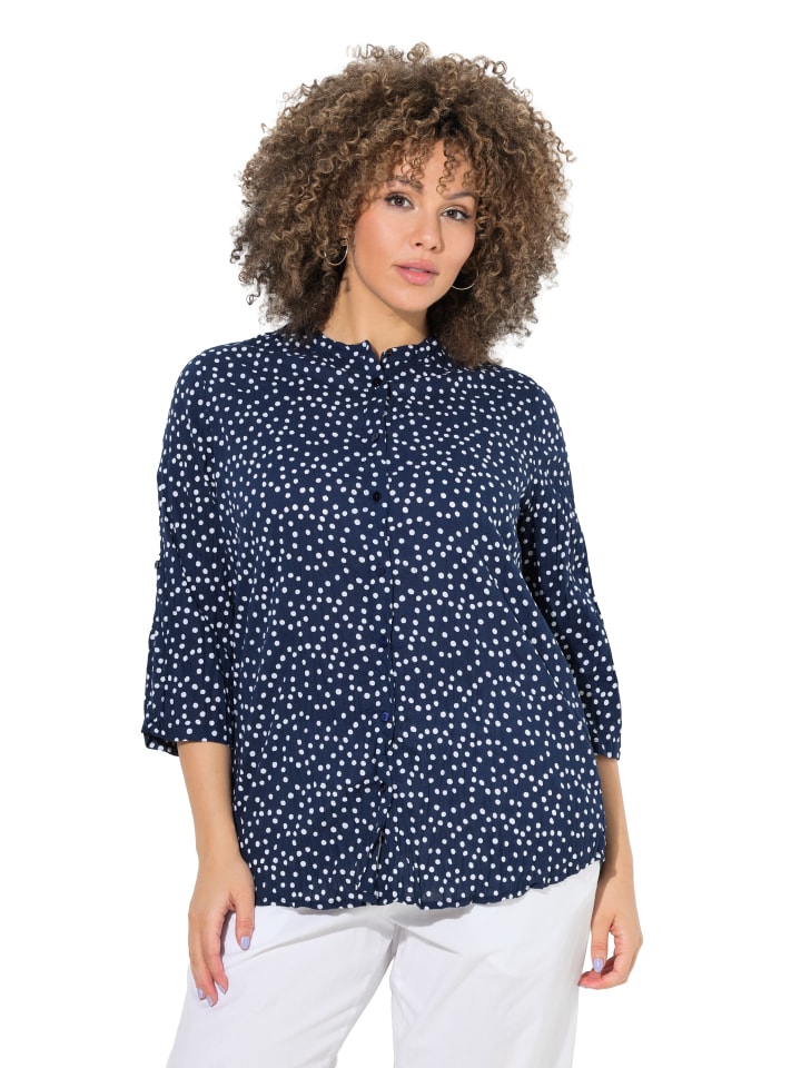 Hemdbluse in tintenblau