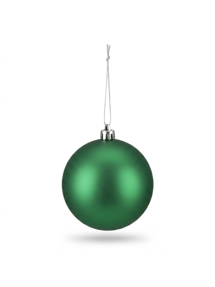 50 x Weihnachtskugeln Set in Dunkelgrün