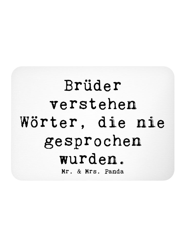 Kühlschrankmagnet Spruch Bruderverständnis mit ... in Weiß