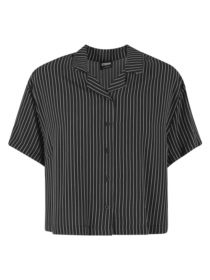 Short Sleeve Shirt in black/white