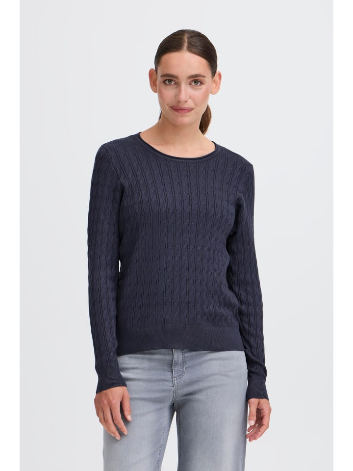 Rollkragenpullover OXSisse in Blau