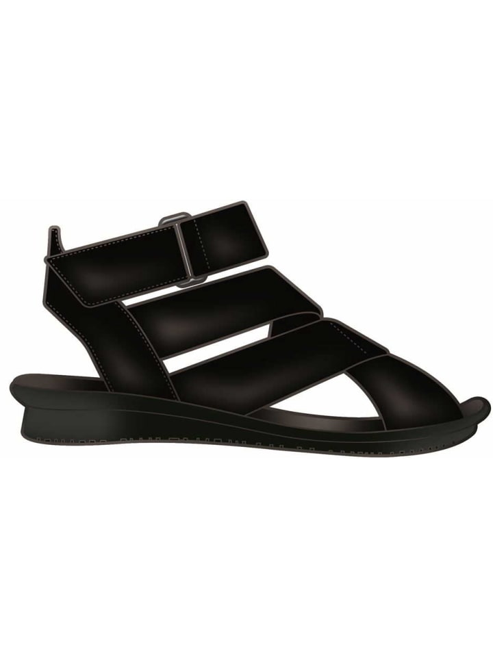 Sandale in schwarz