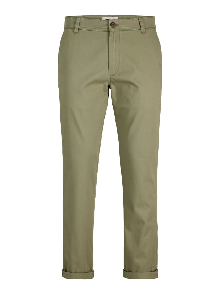 Chino Hose in Deep Lichen Green