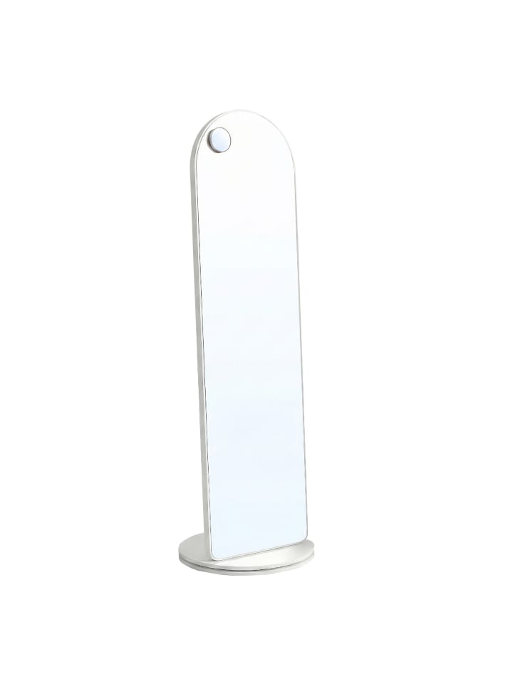 Ganzkörperspiegel Aileas in Weiß - (B)45 x (H)163 x (T)45 cm