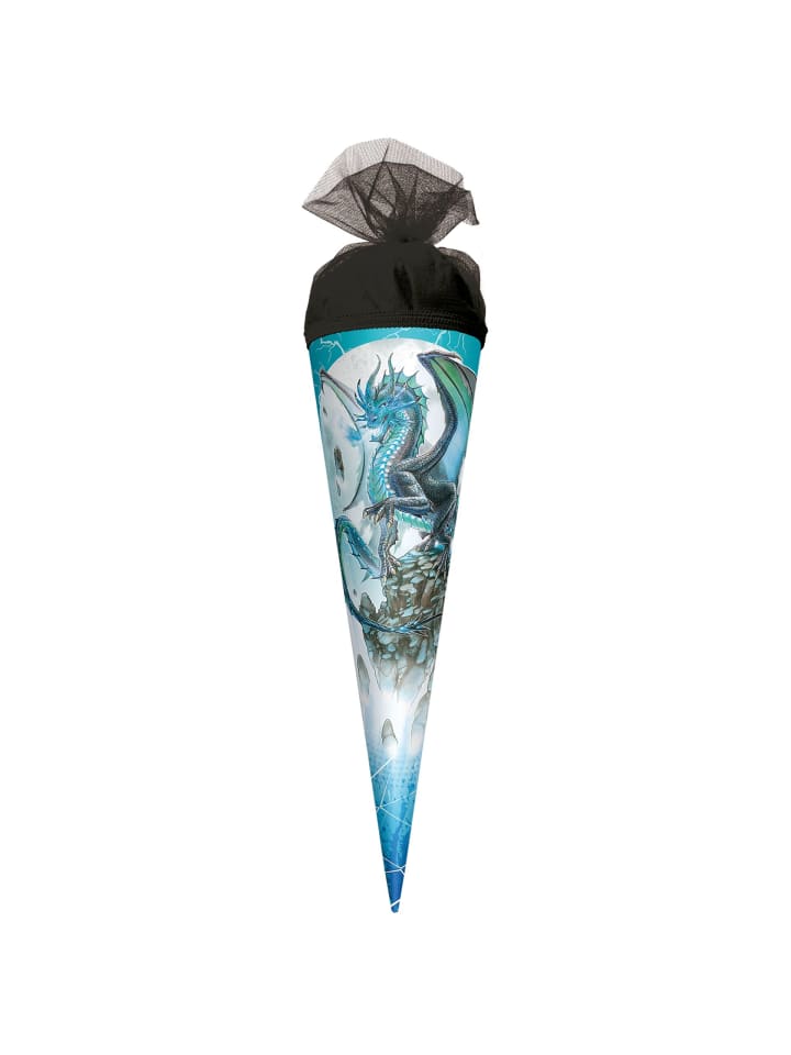 Geschenk-Schultüte klein Eisdrache 50 cm in Bunt