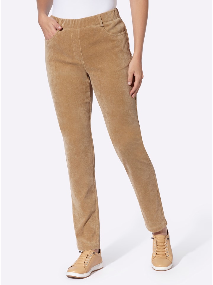 Cord-Hose in camel