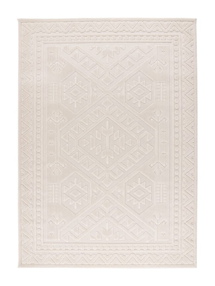 Kurzflor Teppich Dalia 425 in Elfenbein