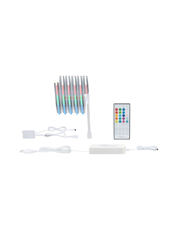 MaxLED 1000 Basis Set 1,5m Full-Line COB RGBW 3000K 17W 230/24V silber