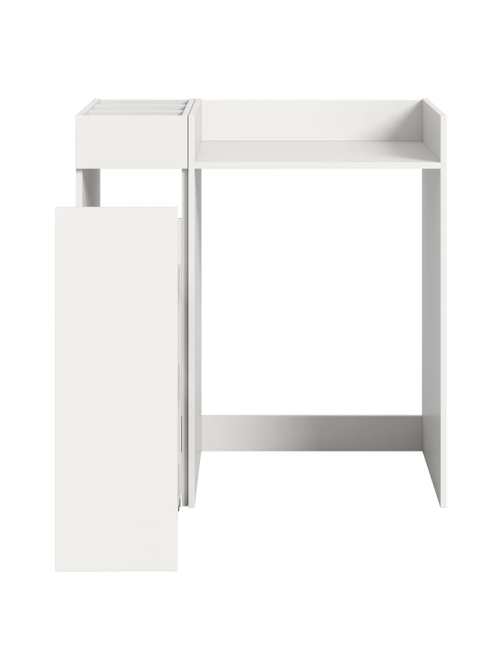 Waschmaschienenumbau Set in weiß/weiß - (B) 95 x (H) 101 x (T) 60
