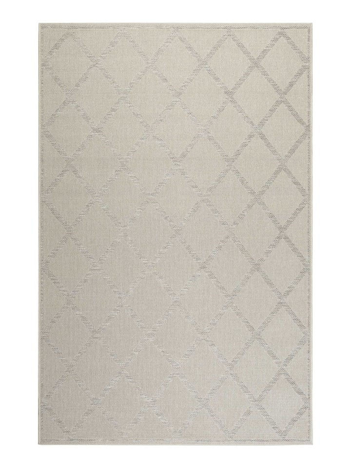 Outdoorteppich "Sparkle Outdoor (Rhomb)" in Beige/Silber