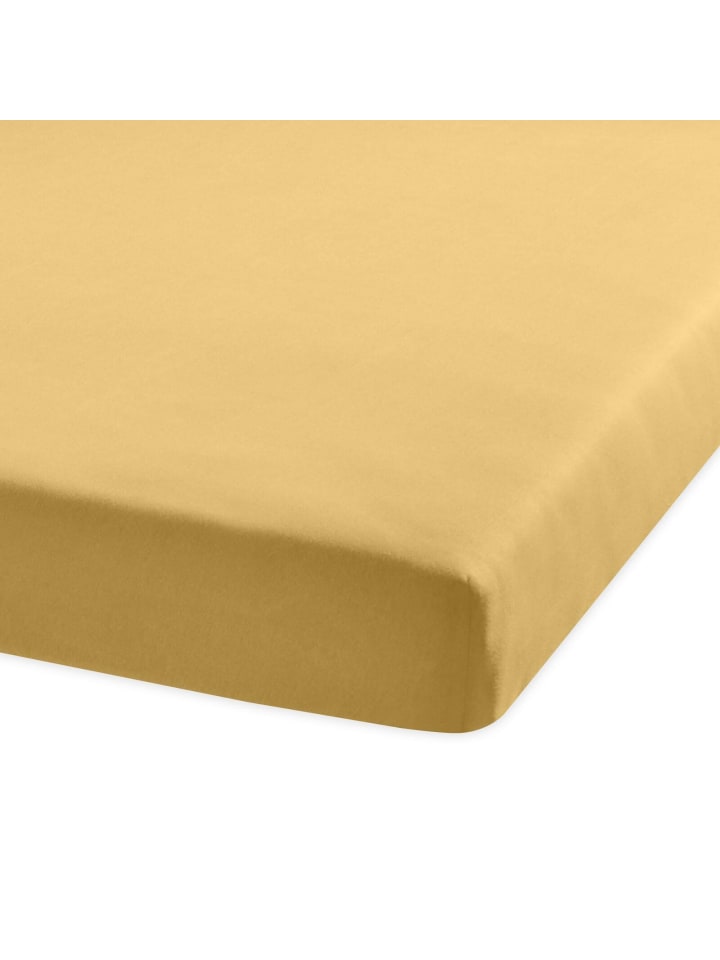 Spannbettlaken Multi-Stretch in hellgelb