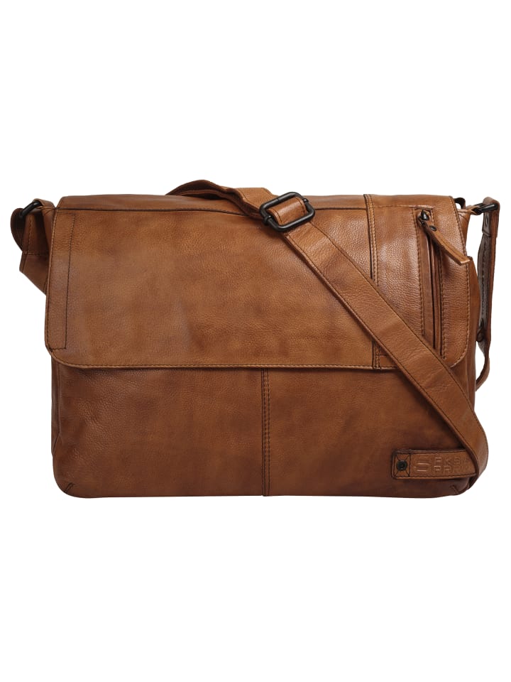 Messenger echt Leder in cognac