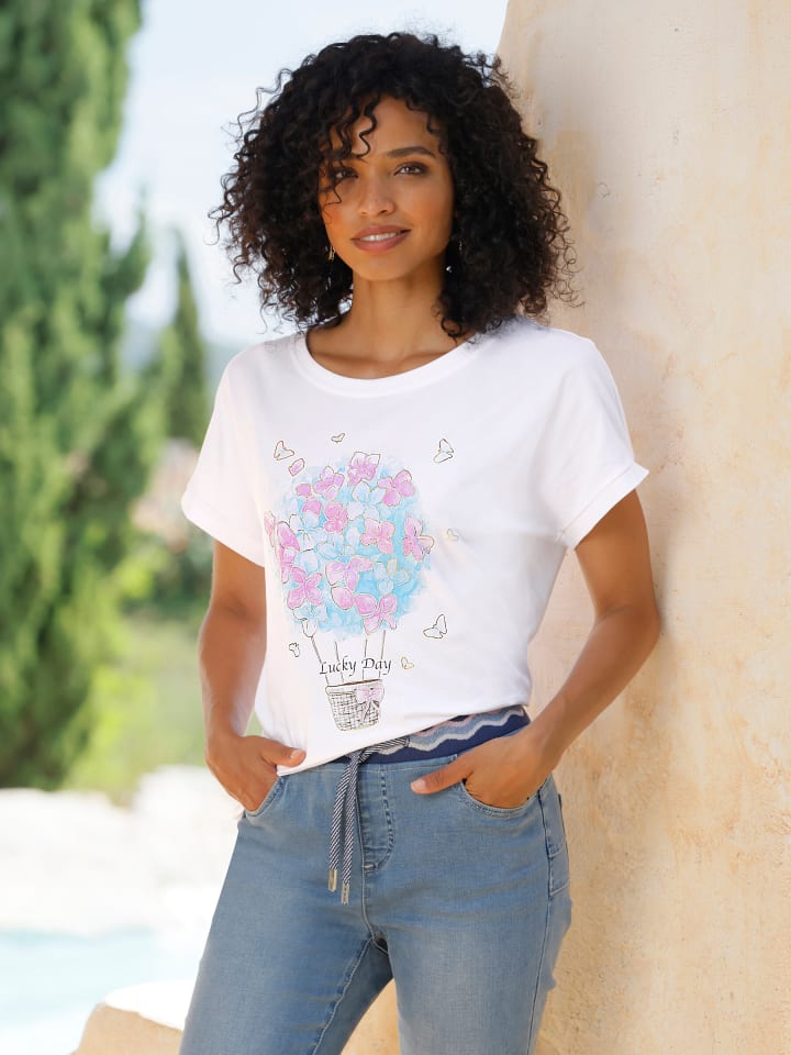 T-Shirt in weiß
