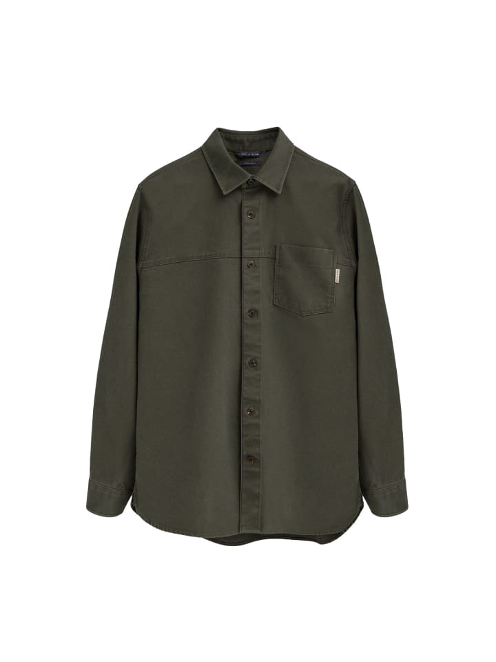 Hemd MAN DUVAL LONG SLEEVE REGULAR FIT in MILITÄRGRÜN